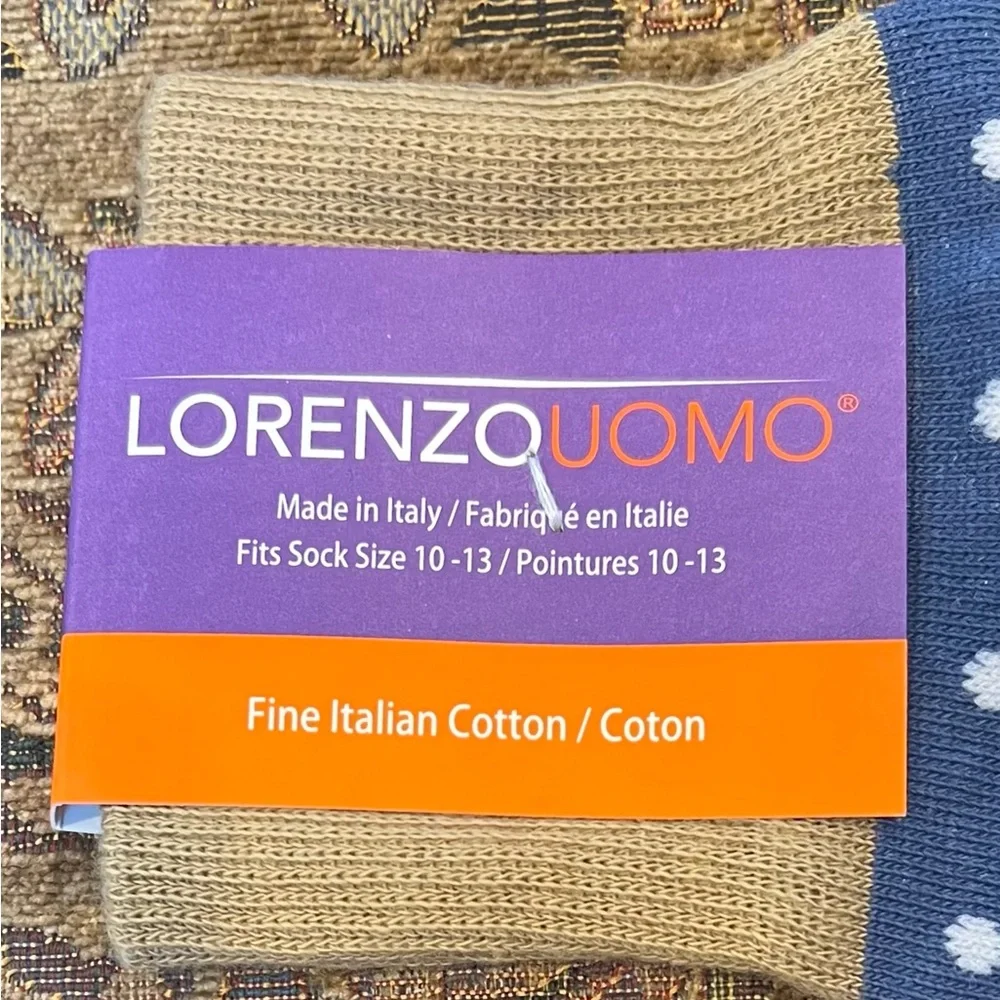 Lorenzo Uomo Italian Cotton Socks $19 ea or ALL 4 pairs for $50 NWT
